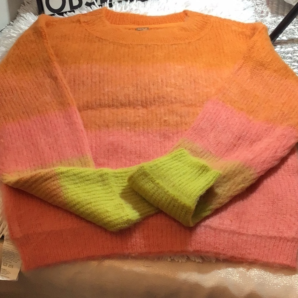 COPY - NWT, Free People Autumn Sky Combo sweater sz Small